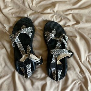 Chaco Sandals- white and black size 10